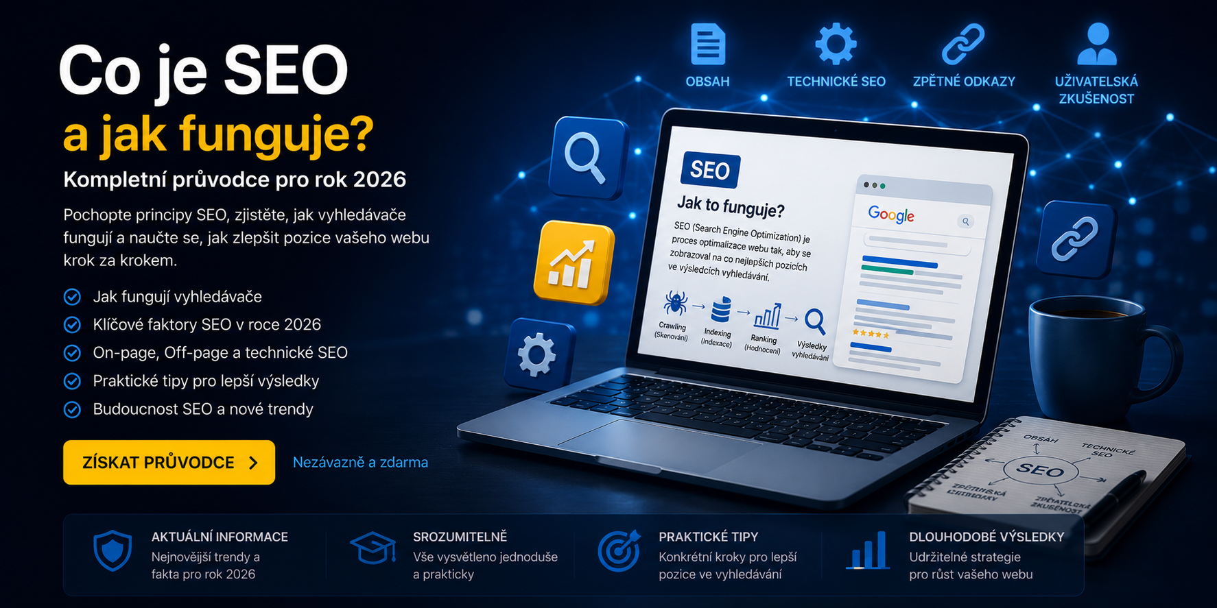 Co je SEO a jak funguje? Kompletní průvodce pro rok 2026